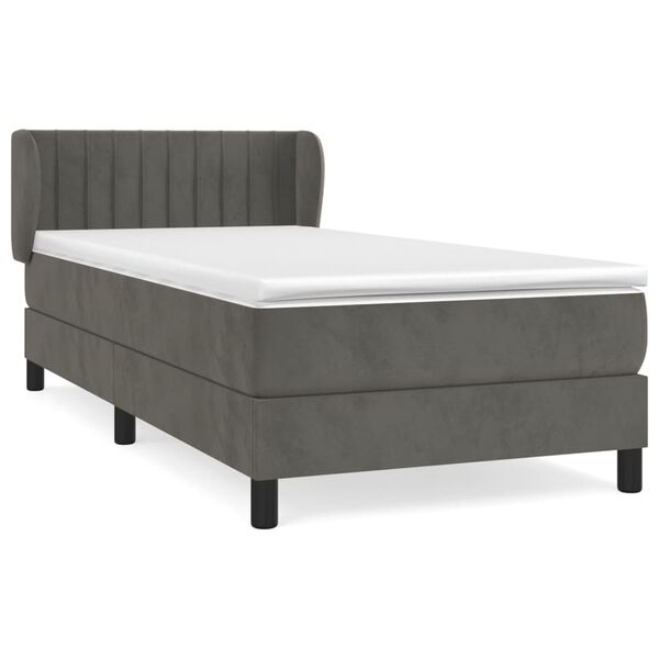 vidaXL &Kappa;&rho;&epsilon;&beta;ά&tau;&iota; Boxspring &mu;&epsilon; &Sigma;&tau;&rho;ώ&mu;&alpha; &Sigma;&kappa;&omicron;ύ&rho;&omicron; &Gamma;&kappa;&rho;&iota; 90x200 &epsilon;&kappa;. &Beta;&epsilon;&lambda;&omicron;ύ&delta;&iota;&nu;&omicron;