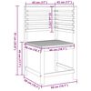 vidaXL Σετ Παγκάκι Κήπου 3 pcs Καφέ Μασίφ ξύλο ακακίας
