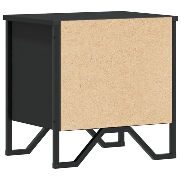 vidaXL Κομοδίνο Μαύρο 40 x 30 x 40 εκ. από Επεξεργασμένο Ξύλο