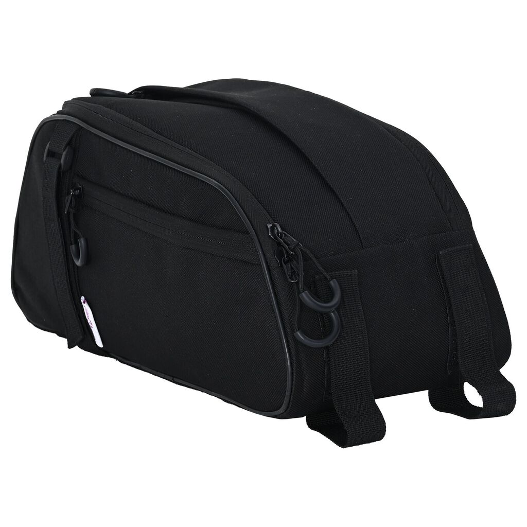 vidaXL Τσάντα Ποδηλάτου για Ράγα Pannier 8 L Μαύρη 38x16x16 εκ.