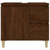 vidaXL Ντουλάπι Μπάνιου Καφέ Δρυς 65x33x60 εκ. Επεξεργασμένο Ξύλο