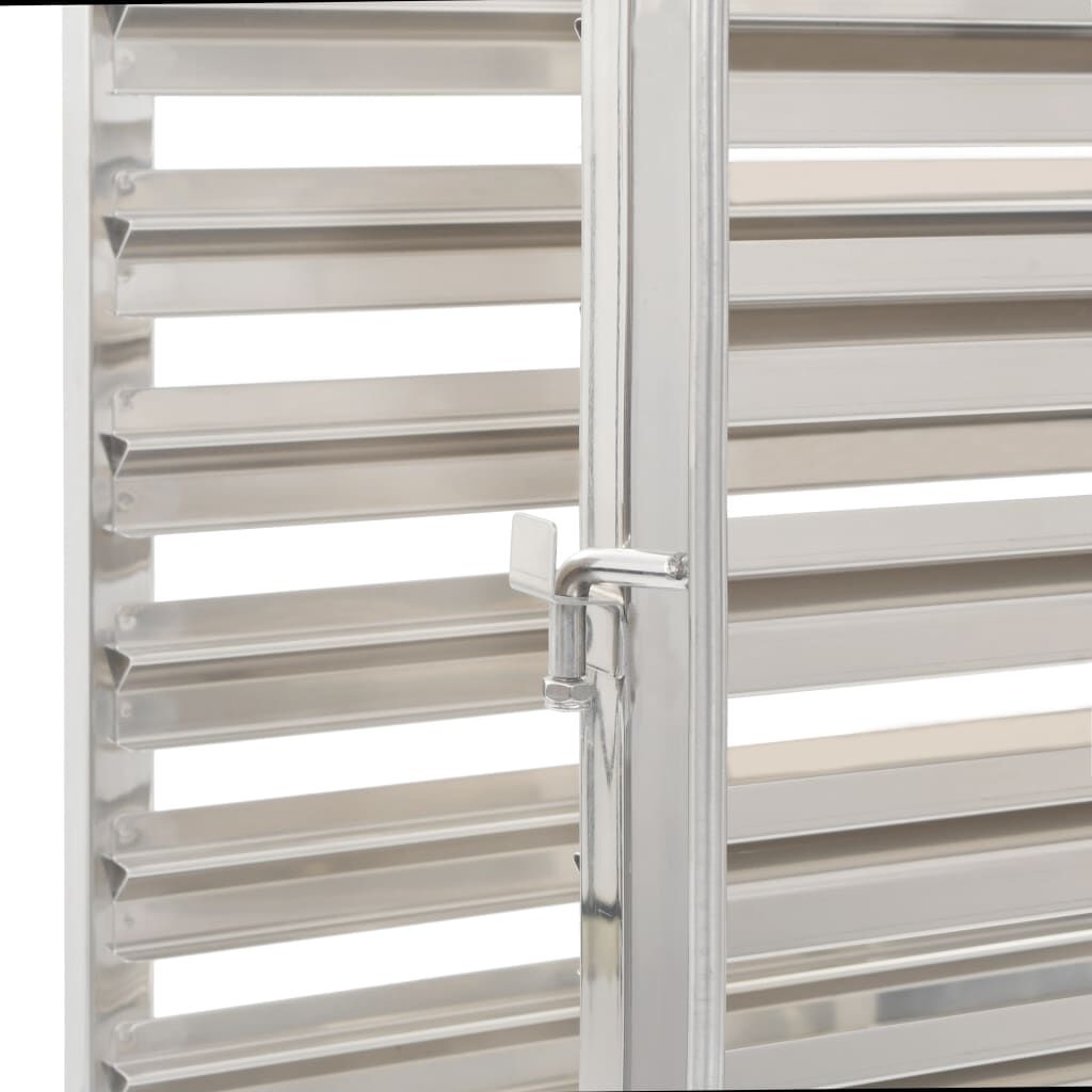 vidaXL Τρόλεϊ Μεταφοράς για 16 Δίσκους 38x55x163 εκ. Ανοξείδωτο Ατσάλι