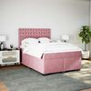 vidaXL &Kappa;&rho;&epsilon;&beta;ά&tau;&iota; Boxspring &mu;&epsilon; &Sigma;&tau;&rho;ώ&mu;&alpha; &Rho;&omicron;&zeta; 160x200 &epsilon;&kappa;. &Beta;&epsilon;&lambda;&omicron;ύ&delta;&iota;&nu;&omicron;