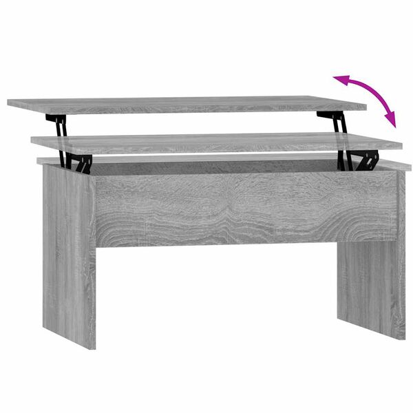vidaXL Τραπεζάκι Σαλονιού Γκρι Sonoma80x50,5x41,5εκ.Επεξεργασμένο Ξύλο
