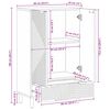 vidaXL Highboard &Phi;&upsilon;&sigma;&iota;&kappa;ό 60 x 33,5 x 100 &epsilon;&kappa;. &Sigma;&tau;&epsilon;&rho;&epsilon;ό &Xi;ύ&lambda;&omicron; &Alpha;&kappa;&alpha;&kappa;ί&alpha;&sigmaf;