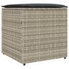 vidaXL Κουτί Μαξιλαριών Ανοιχτό γκρι 50 x 50 x 50 cm συνθετικό ρατάν