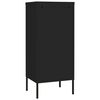 vidaXL Ντουλάπι Αποθήκευσης Μαύρο 42,5x35x101,5 εκ. από Ατσάλι