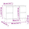 vidaXL Ντουλάπι Μπάνιου Γκρι Sonoma 80 x 33 x 60 εκ. από Επεξεργ. Ξύλο