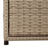 vidaXL Ντουλάπι Αποθήκευσης Κήπου Beige 55x59x69 εκ. Συνθετικό Ρατάν