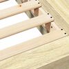 vidaXL Πλαίσιο Κρεβατιού Sonoma Δρυς 100x200 εκ. Επεξεργασμένο Ξύλο