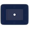 vidaXL Νιπτήρας Πολυτελής Σκούρο Μπλε Ματ 41 x 30 x 12 εκ. Κεραμικός
