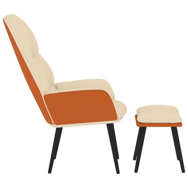 vidaXL &Pi;&omicron;&lambda;&upsilon;&theta;&rho;ό&nu;&alpha; Relax &Lambda;&epsilon;&upsilon;&kappa;ό &Kappa;&rho;&epsilon;&mu; &Upsilon;&phi;&alpha;&sigma;&mu;ά&tau;&iota;&nu;&omicron; &mu;&epsilon; &Sigma;&kappa;&alpha;&mu;&pi;ό