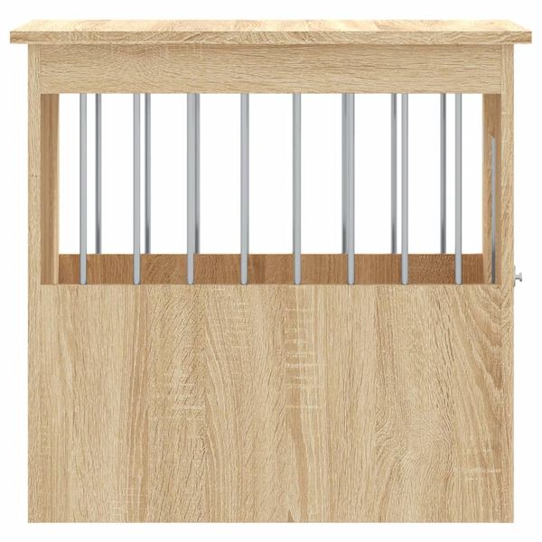 vidaXL Κλουβί Σκύλου Sonoma Δρυς 45 x 62 x 59 εκ. Επεξεργ. Ξύλο