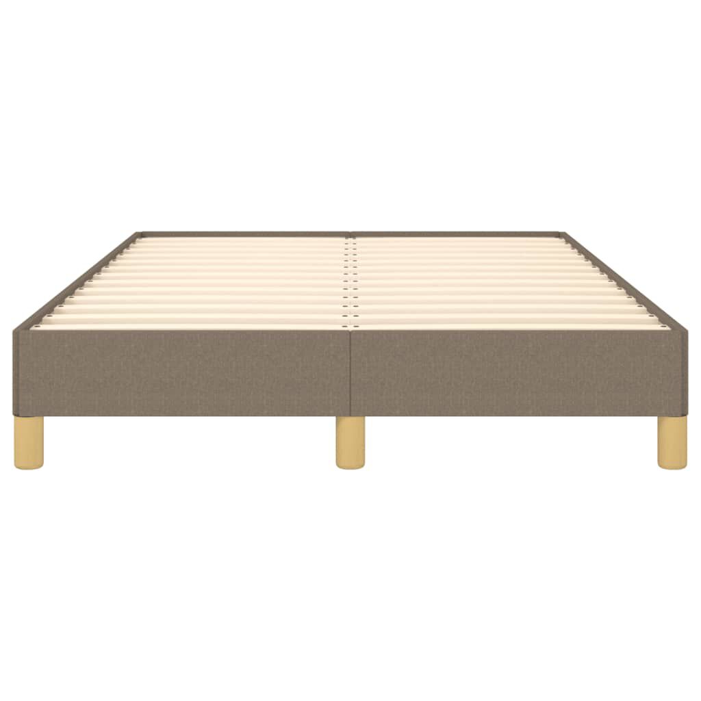 vidaXL Πλαίσιο Κρεβατιού χωρίς στρώμα Taupe 120x190 εκ. Υφασμάτινο