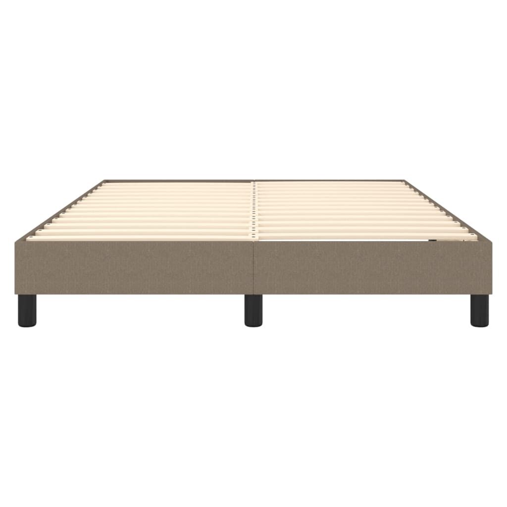 vidaXL Σκελετός Κρεβατιού Χωρίς Στρώμα Taupe 140x190 εκ. Υφασμάτινο