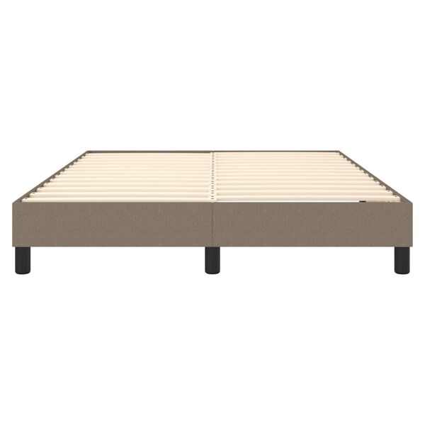 vidaXL Σκελετός Κρεβατιού Χωρίς Στρώμα Taupe 140x190 εκ. Υφασμάτινο