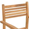 vidaXL Καρέκλες κήπου που σωριάζονται 2 pcs Καφέ 55.5 x 55.5 x 90 εκ.