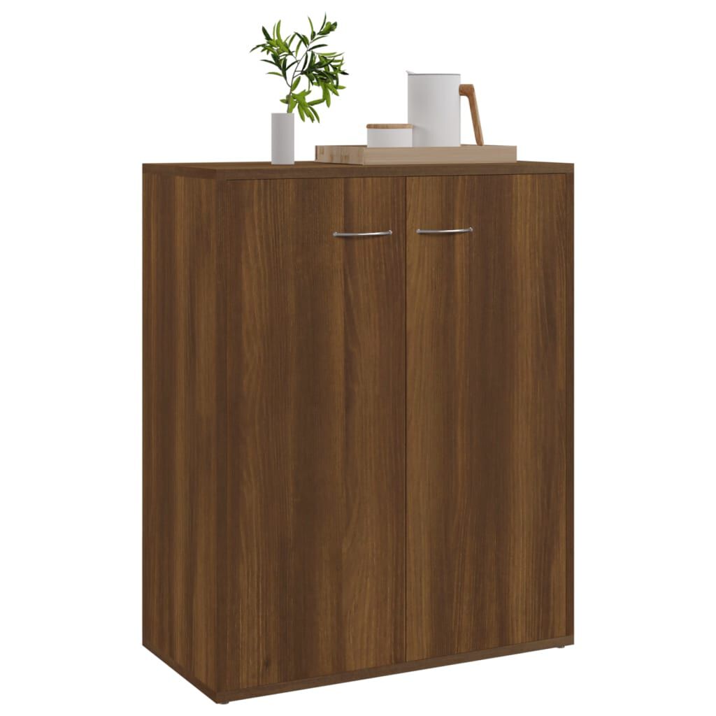 vidaXL Ντουλάπι Καφέ Δρυς 60 x 30 x 75 εκ. από Επεξεργασμένο Ξύλο