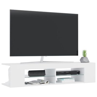 vidaXL Έπιπλο Τηλεόρασης με LED Λευκό 135x39x30 εκ.