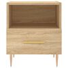 vidaXL Κομοδίνο Sonoma Δρυς 40 x 35 x 47,5 εκ. από Επεξεργασμένο Ξύλο