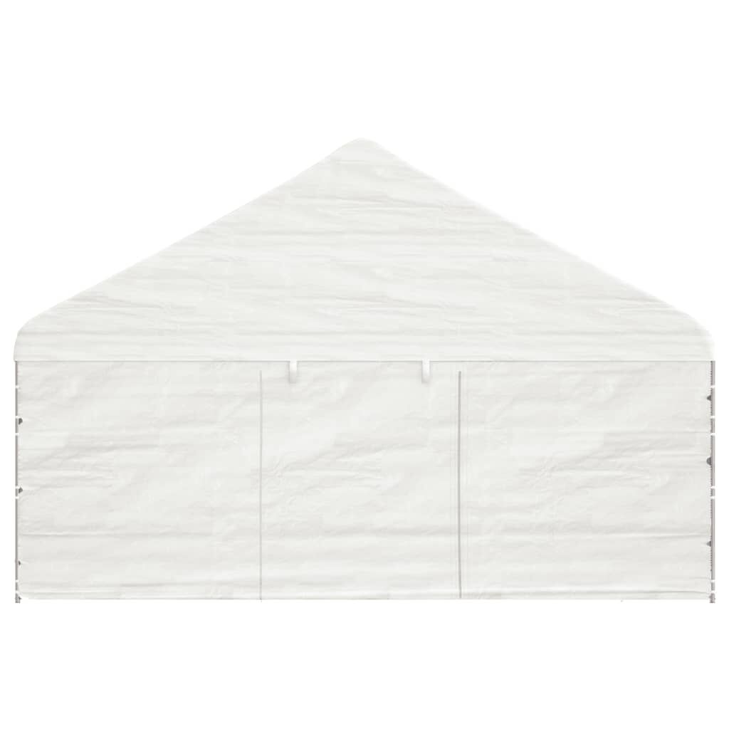 vidaXL Κιόσκι με Τέντα Λευκό 17,84 x 5,88 x 3,75 μ. από Πολυαιθυλένιο