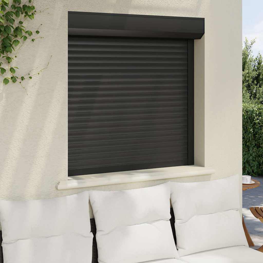 vidaXL Παντζούρι Ρολό Λευκό 100 x 100 εκ. από Αλουμίνιο