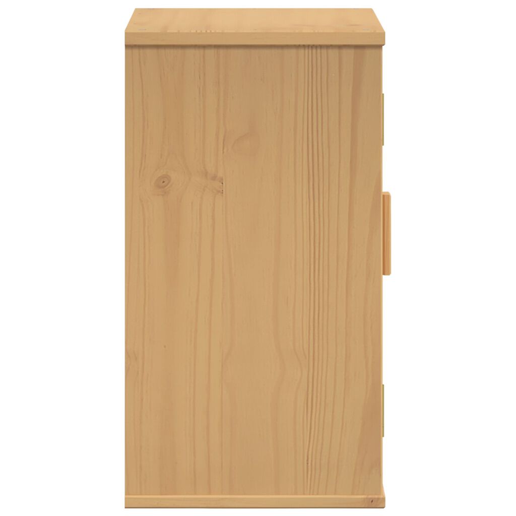 vidaXL Ντουλάπι Αποθήκευσης Μπάνιου 35x30x55 εκ από Μασίφ Ξύλο Πεύκου