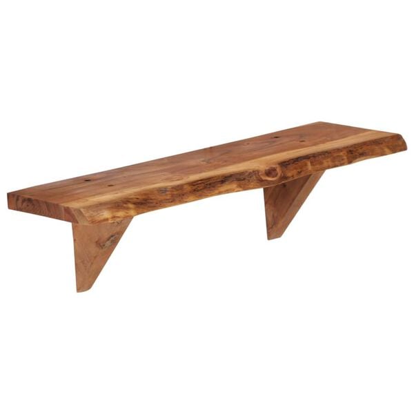 vidaXL Ράφια Τοίχου 2 τεμ. 60 x 20 x 18 εκ. από Μασίφ Ξύλο Ακακίας