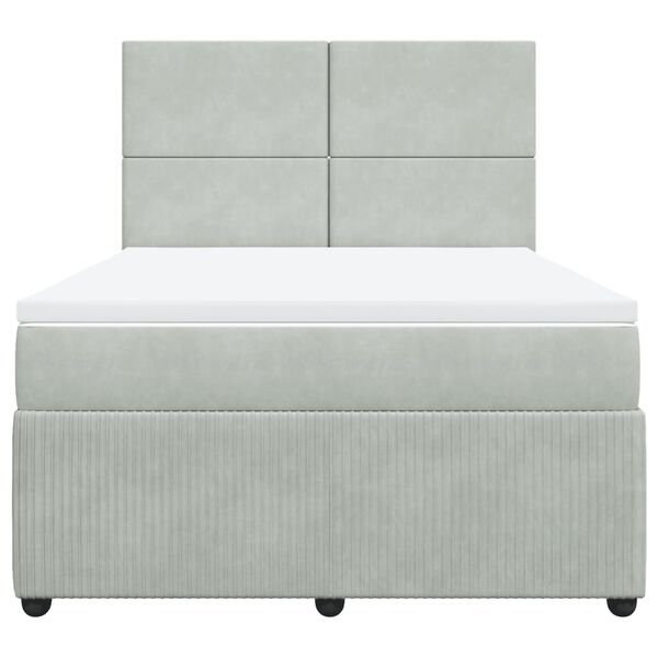 vidaXL &Kappa;&rho;&epsilon;&beta;ά&tau;&iota; Boxspring &mu;&epsilon; &Sigma;&tau;&rho;ώ&mu;&alpha; &Alpha;&nu;&omicron;&iota;&chi;&tau;ό &Gamma;&kappa;&rho;&iota; 160x200 &epsilon;&kappa;. &Beta;&epsilon;&lambda;&omicron;ύ&delta;&iota;&nu;&omicron;