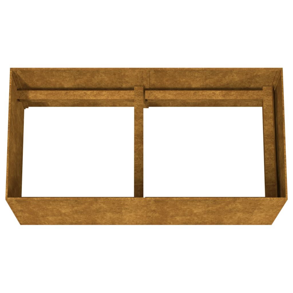 vidaXL Ζαρντινιέρα 80x40x40 εκ. από Ατσάλι Corten