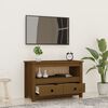 vidaXL Έπιπλο Τηλεόρασης Μελί Καφέ 79x35x52 εκ. από Μασίφ Ξύλο Πεύκου