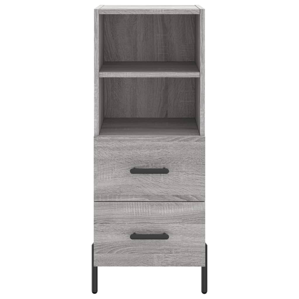 vidaXL Ντουλάπι Γκρι Sonoma 34,5x34x90 εκ. από Επεξεργασμένο Ξύλο