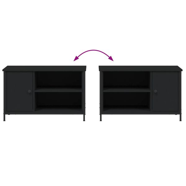 vidaXL Έπιπλο Τηλεόρασης Μαύρο 80 x 40 x 50 εκ. από Επεξεργασμένο Ξύλο