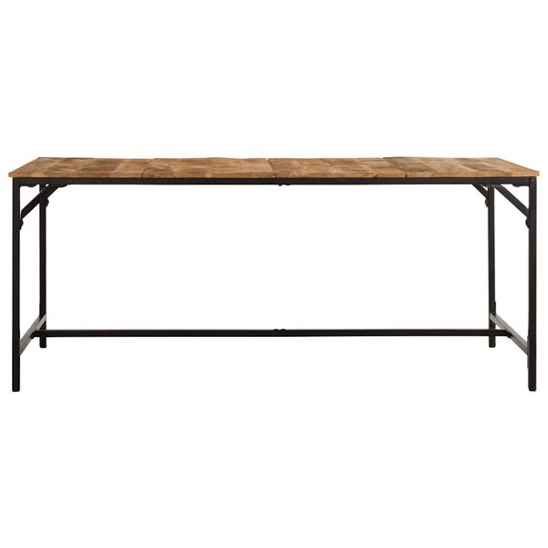 vidaXL Τραπεζαρία 180 x 90 x 75 εκ. από Μασίφ Ακατέργαστο Ξύλο Μάνγκο
