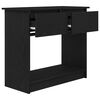 vidaXL Τραπέζι κονσόλας με συρτάρια Μαύρο 85,5x38,5x74,5 cm