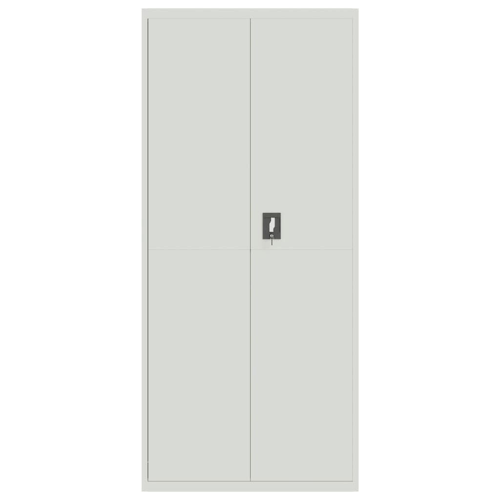vidaXL Αρχειοθήκη Αν. Γκρι 90 x 40 x 240 εκ. Ατσάλινη