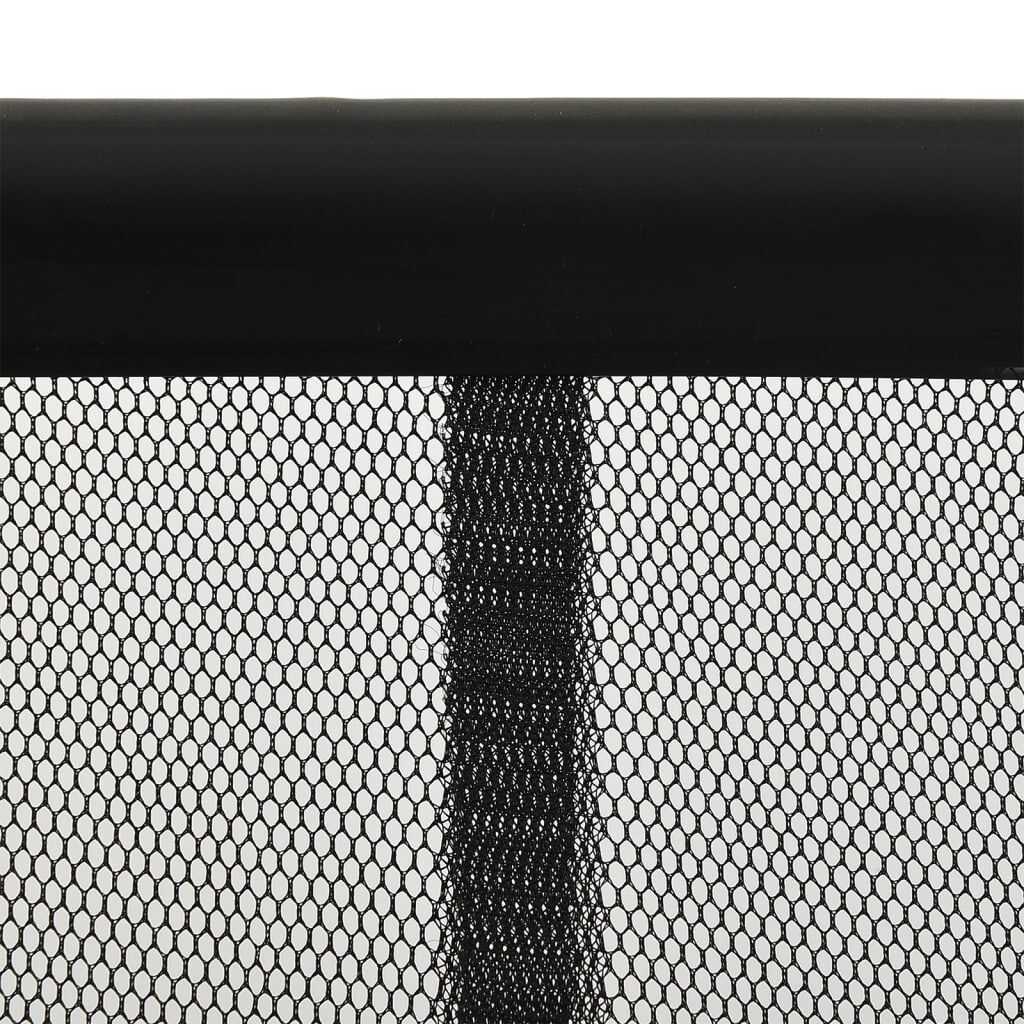 vidaXL Σήτα Πόρτας Κουρτίνα 5 Τεμαχίων Μαύρη 120 x 240 εκ.