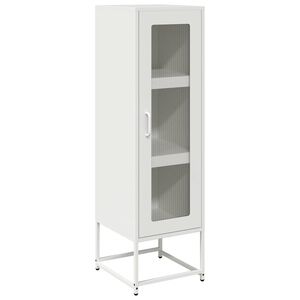 vidaXL Highboard &Lambda;&epsilon;&upsilon;&kappa;ό 36x39x123 cm &alpha;&pi;ό &chi;ά&lambda;&upsilon;&beta;&alpha; &psi;&upsilon;&chi;&rho;ή&sigmaf; έ&lambda;&alpha;&sigma;&eta;&sigmaf;