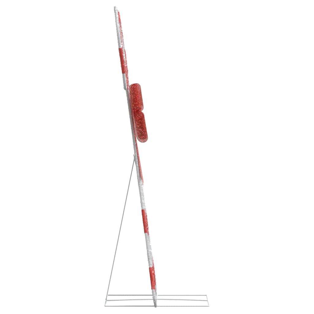 vidaXL Χριστουγεννιάτικη Διακόσμηση Candy Cane 50 LED Ζεστό Λευκό