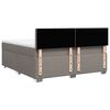 vidaXL &Kappa;&rho;&epsilon;&beta;ά&tau;&iota; Boxspring &mu;&epsilon; &Sigma;&tau;&rho;ώ&mu;&alpha; Taupe 180x200 &epsilon;&kappa;. &Upsilon;&phi;&alpha;&sigma;&mu;ά&tau;&iota;&nu;&omicron;
