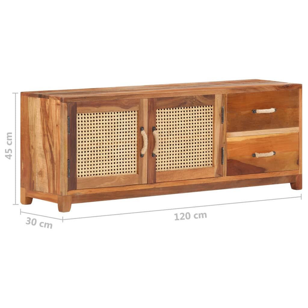vidaXL Έπιπλο Τηλεόρασης 120 x 30 x 45 εκ. από Μασίφ Ανακυκλωμένο Ξύλο