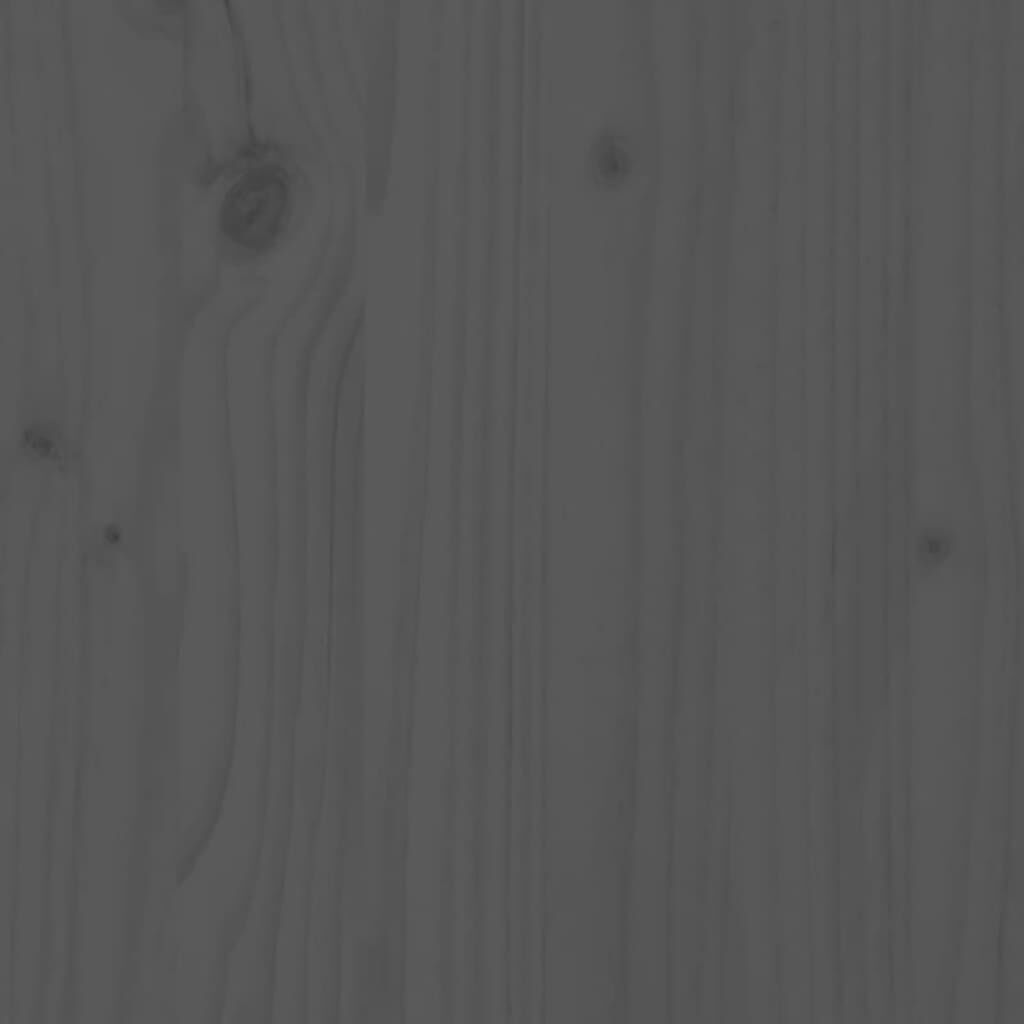vidaXL Έπιπλο Τηλεόρασης Γκρι 110,5 x 35 x 44 εκ. Μασίφ Ξύλο Πεύκου