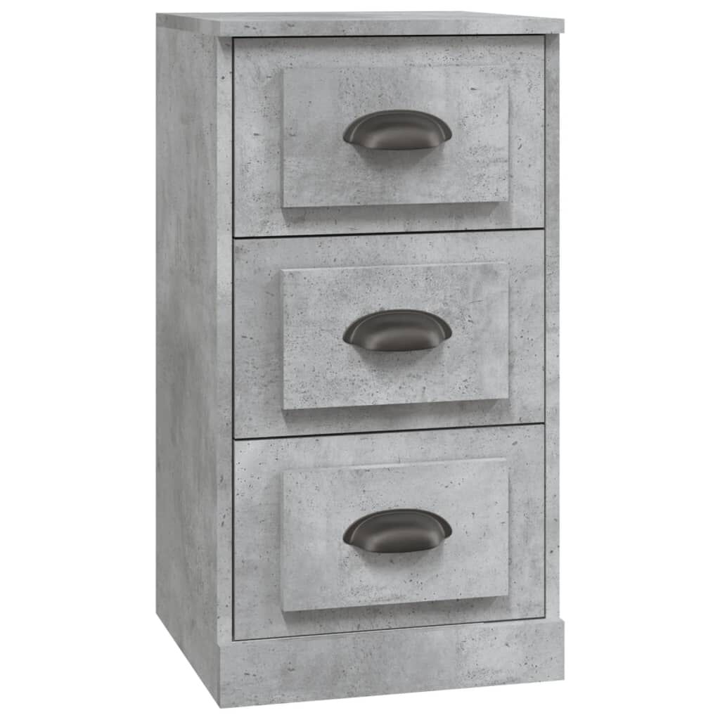 vidaXL Μπουφές Γκρι Σκυροδέματος 36x35,5x67,5 εκ. Επεξεργασμένο Ξύλο