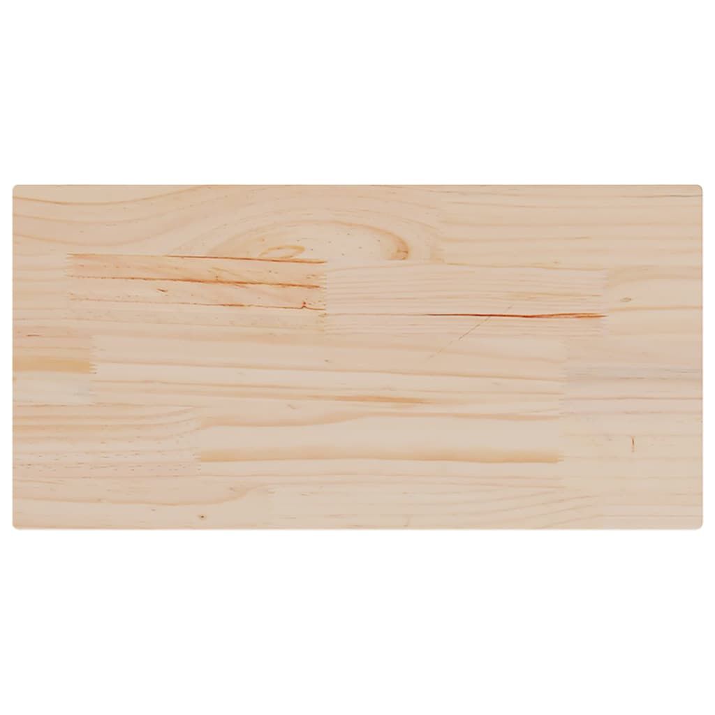vidaXL Επιφάνεια Τραπεζιού Ορθογ. 80x40x2,5 εκ. από Μασίφ Ξύλο Πεύκου