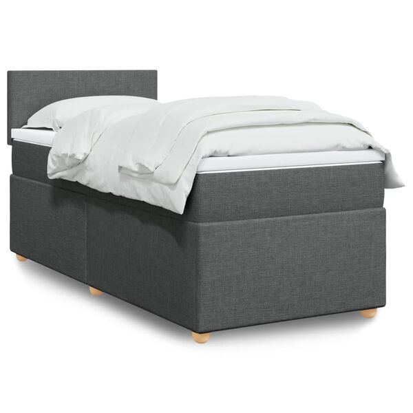 vidaXL &Kappa;&rho;&epsilon;&beta;ά&tau;&iota; Boxspring &mu;&epsilon; &Sigma;&tau;&rho;ώ&mu;&alpha; &Sigma;&kappa;&omicron;ύ&rho;&omicron; &Gamma;&kappa;&rho;&iota; 90x200 &epsilon;&kappa;. &Upsilon;&phi;&alpha;&sigma;&mu;ά&tau;&iota;&nu;&omicron;
