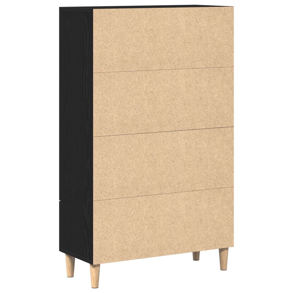 vidaXL Υψηλός ντουλάπι σε Μαύρη Δρυς, 70x31x115 εκ, Φτιαγμένο από Επεξεργασμένο Ξύλο