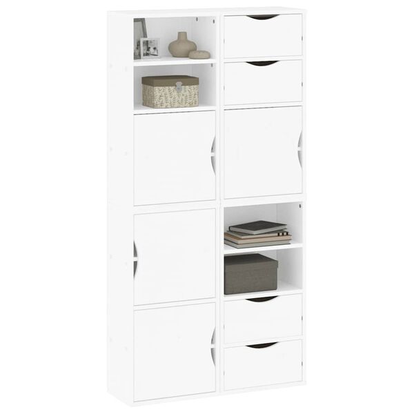 vidaXL Πλαϊνά ντουλάπια 4 τεμ. ODDA 40x24x79 εκ. από Μασίφ Ξύλο Πεύκου