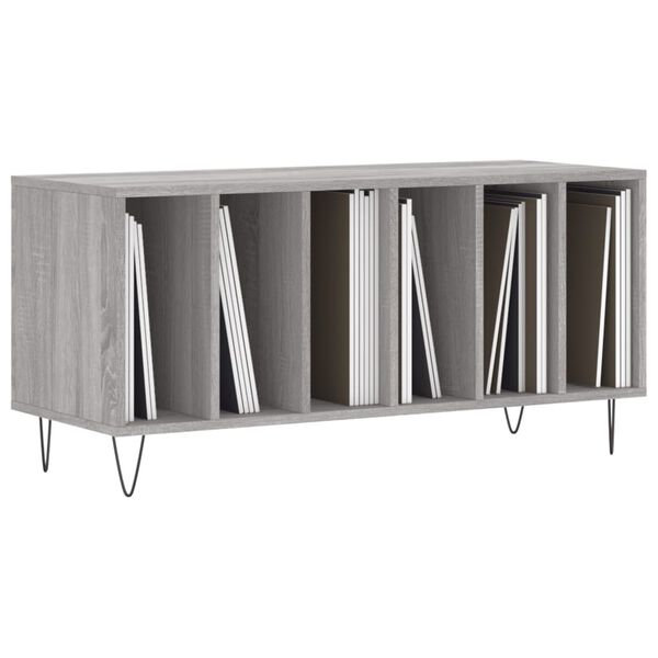 vidaXL Έπιπλο Δίσκων Γκρι Sonoma 100x38x48 εκ. από Επεξεργασμένο Ξύλο