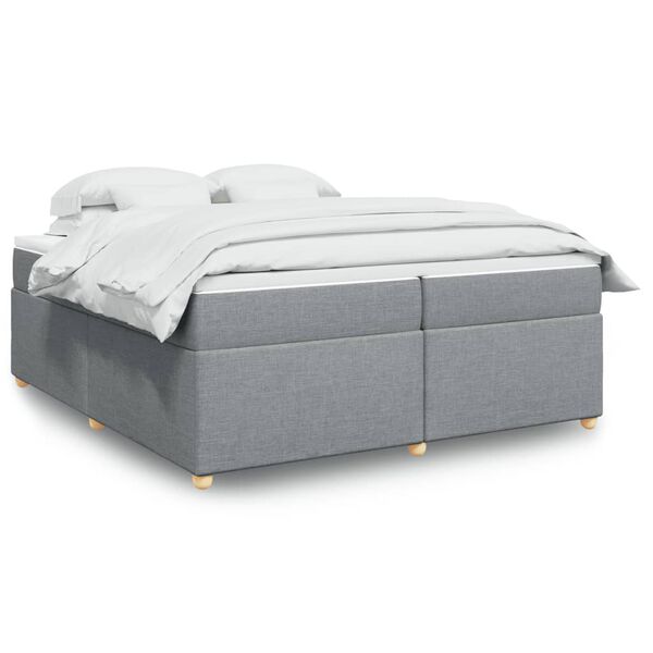 vidaXL &Kappa;&rho;&epsilon;&beta;ά&tau;&iota; Boxspring &mu;&epsilon; &Sigma;&tau;&rho;ώ&mu;&alpha; &Alpha;&nu;&omicron;&iota;&chi;&tau;ό &Gamma;&kappa;&rho;&iota; 200x200 &epsilon;&kappa;. &Upsilon;&phi;&alpha;&sigma;&mu;ά&tau;&iota;&nu;&omicron;