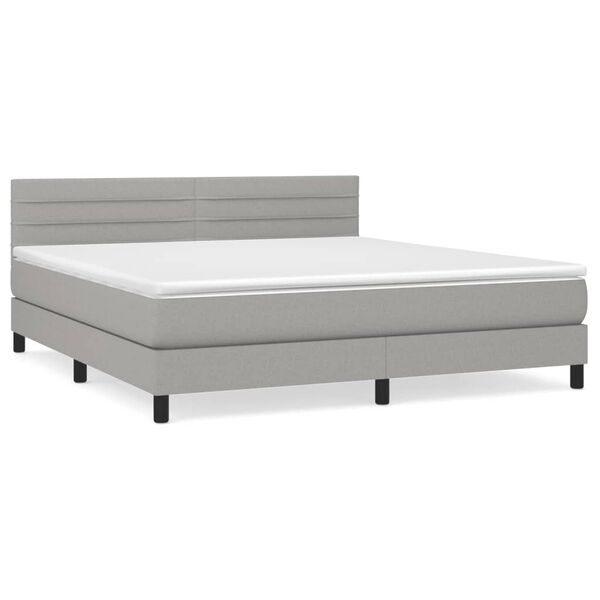 vidaXL &Kappa;&rho;&epsilon;&beta;ά&tau;&iota; Boxspring &mu;&epsilon; &Sigma;&tau;&rho;ώ&mu;&alpha; &Alpha;&nu;. &Pi;&rho;ά&sigma;&iota;&nu;&omicron; 160x200&epsilon;&kappa; &Upsilon;&phi;&alpha;&sigma;&mu;ά&tau;&iota;&nu;&omicron;